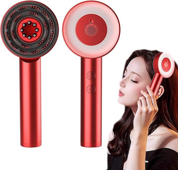 Electric Scalp Massager & Oil Applicator | Scalp Massager Brush | Red Light Therapy Scalp Massager with Oil Applicato