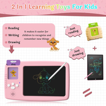 2 in 1 Talking Flash Card with Writing Tablet