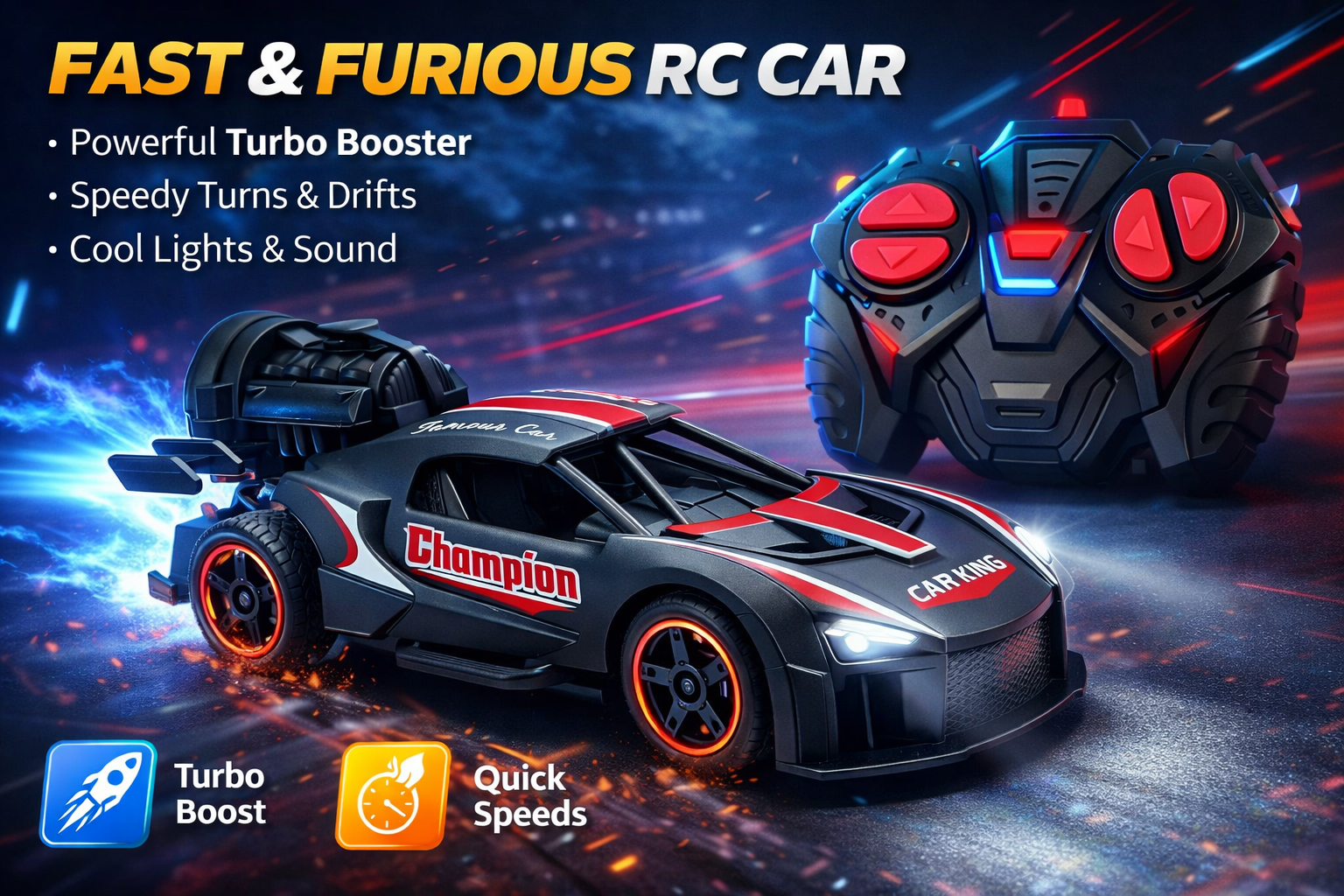 Drift Car with Smoke