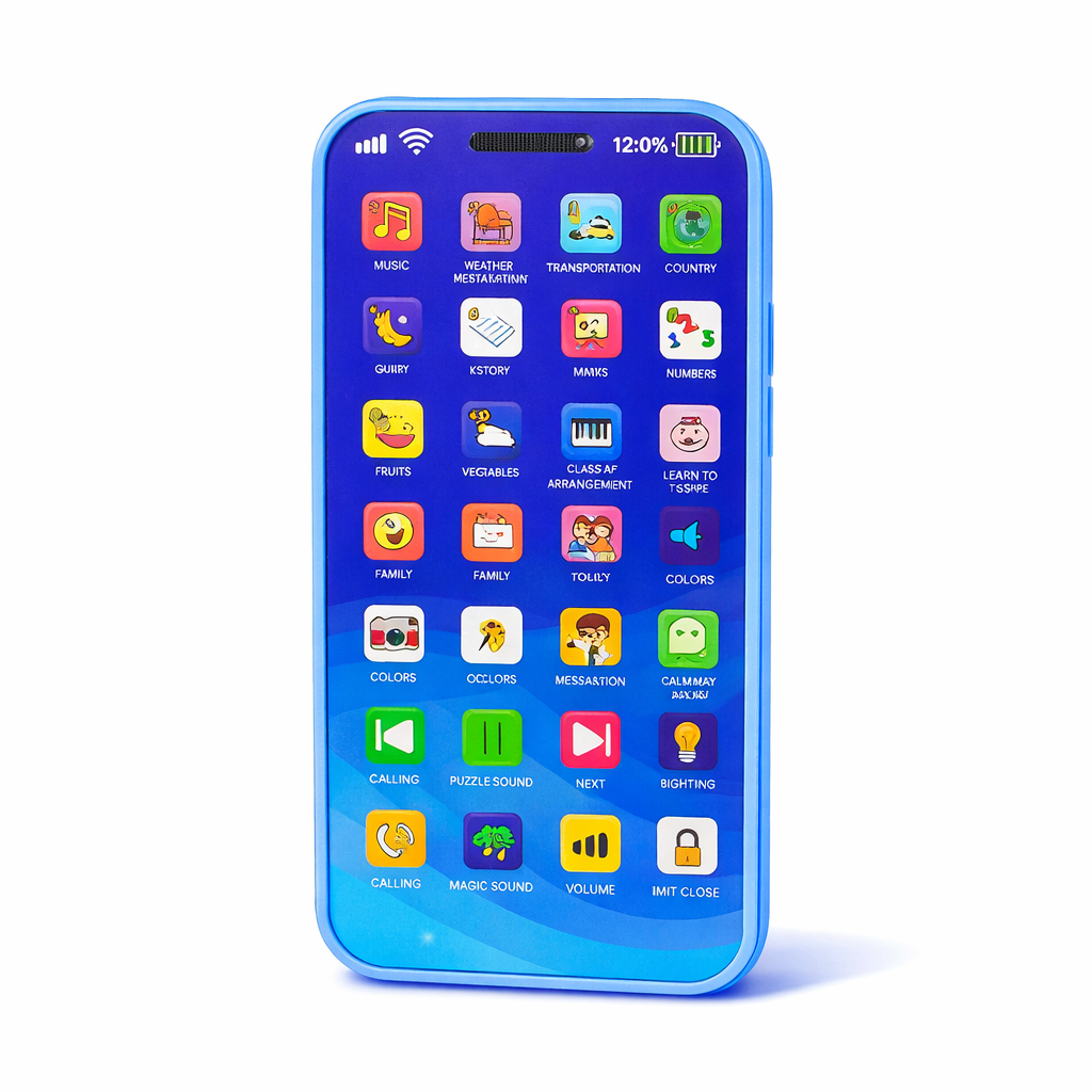 Denory Mini Explorer Talking Card Phone Toy | Screen-Free Rechargeable Learning Mobile for Kids