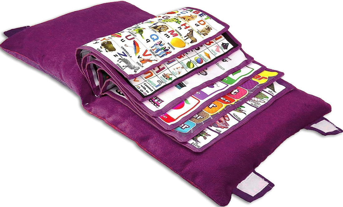 Learning Pillow Cloth Book with English and Hindi