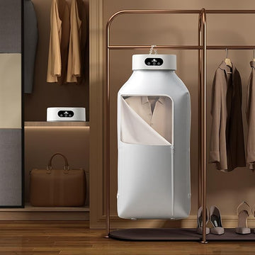 Laundry Dryer Electric Portable Dryer with Timer UV Sterilization 1200 Closet Hot Air Dryer for Apartments
