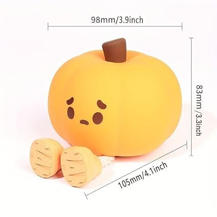 Adorable Pumpkin Night Light | Quirky Desk Lamp