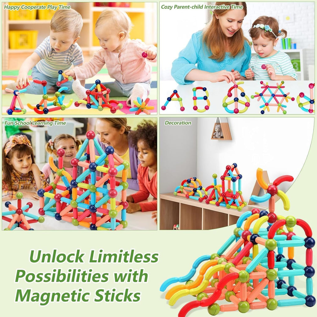 36 PCS Magnetic Sticks Blocks Games