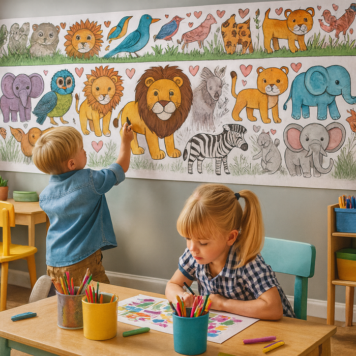 Imagination Roll™ – 3 Meter Coloring Canvas for Creative Kids. Buy 1 Get 1 Free
