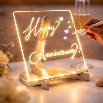 Denory Magic Writing Board with LED Light Pen