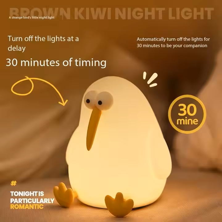 Soft Silicone Cute Kiwi Bird Night Lamp || Touch Night Lamp (Copy)