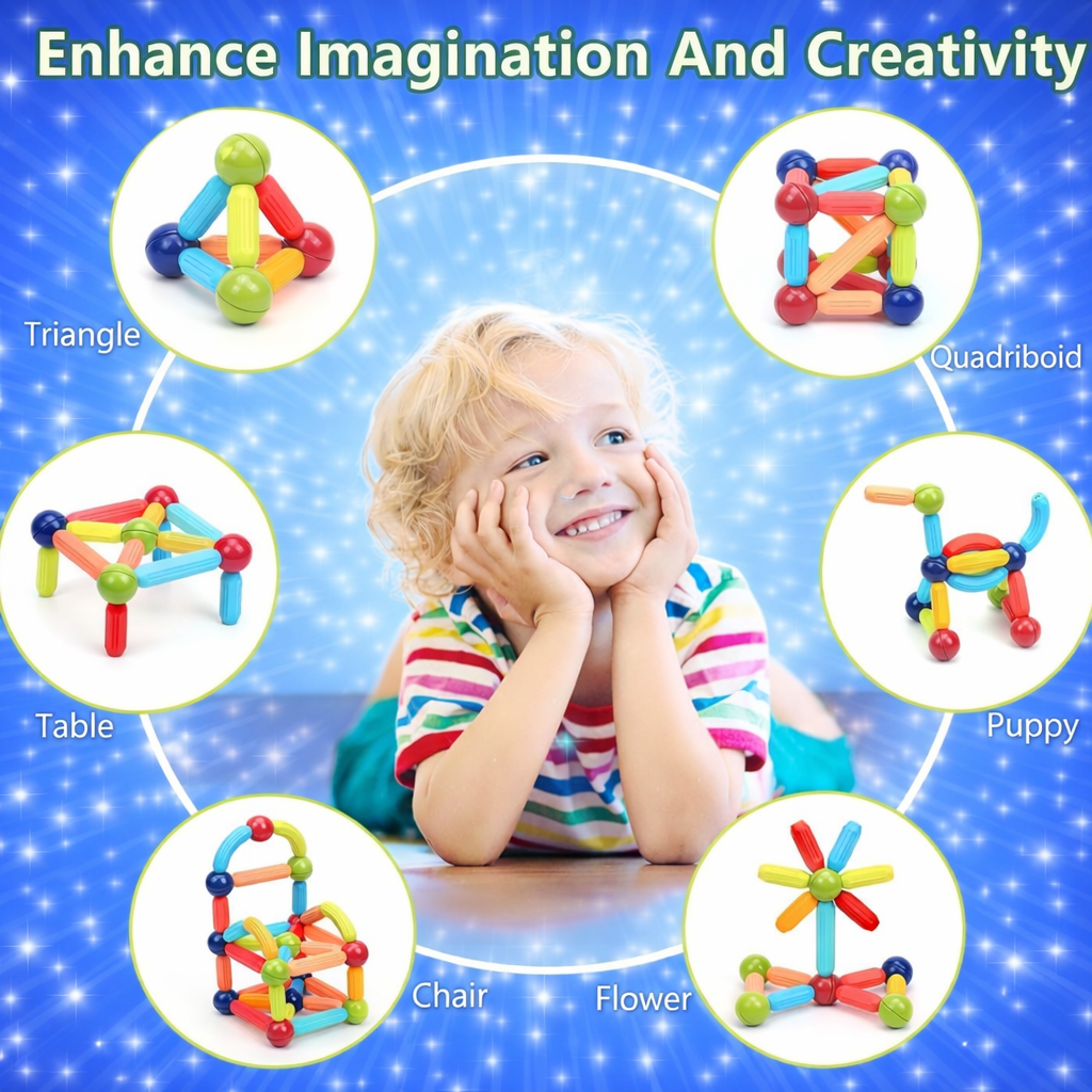 36 PCS Magnetic Sticks Blocks Games