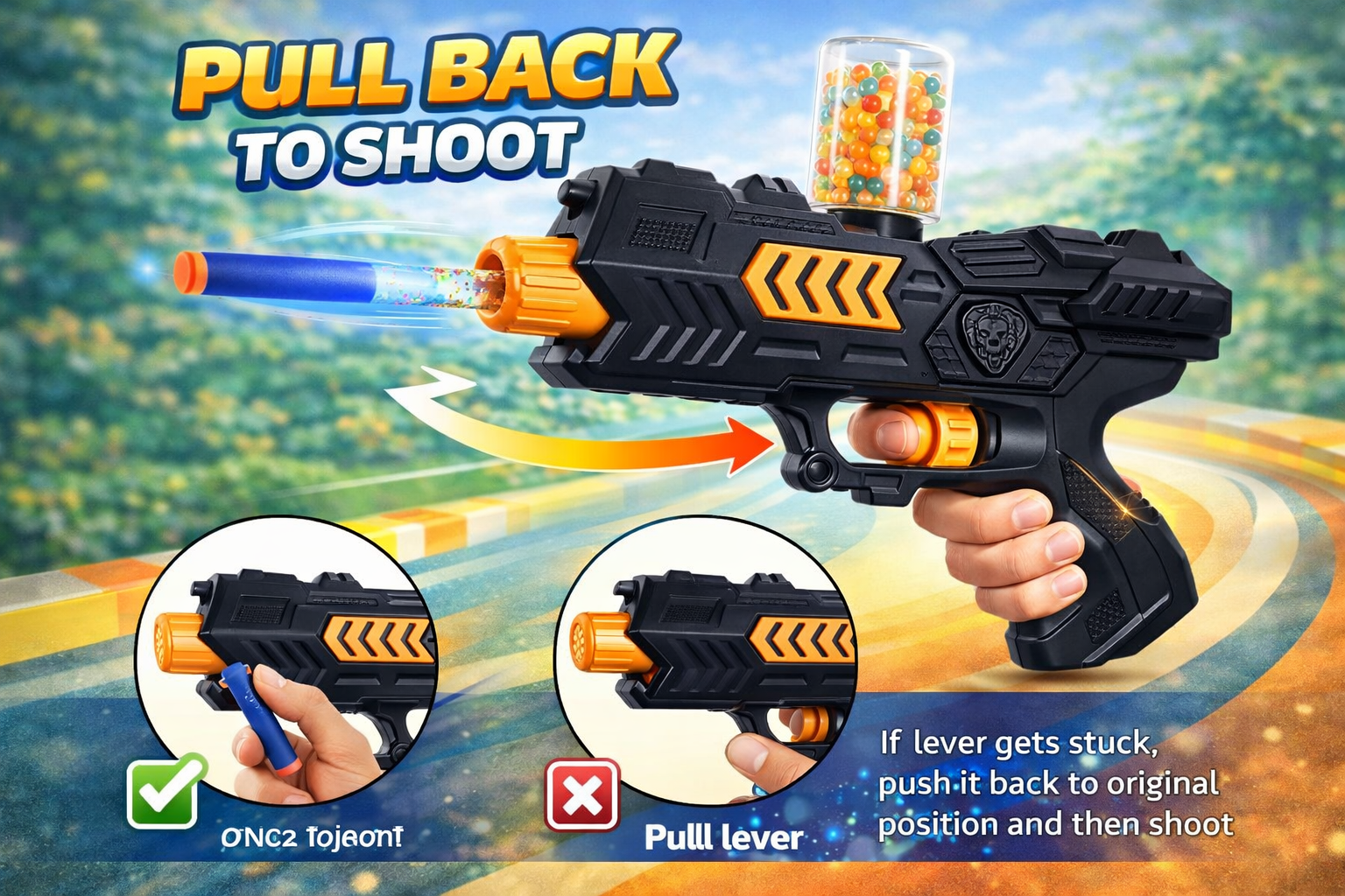 2 In 1 Soft Aqua Blaster Gun