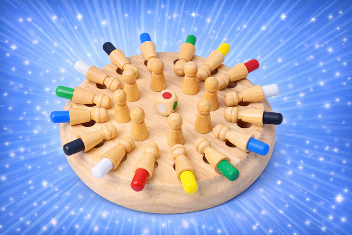 Wooden Memory Match Stick Chess Game Set. Intelligent Logical Brain Teaser Game, Parent-Child Interaction Toy for Boys and Girls Age 3+