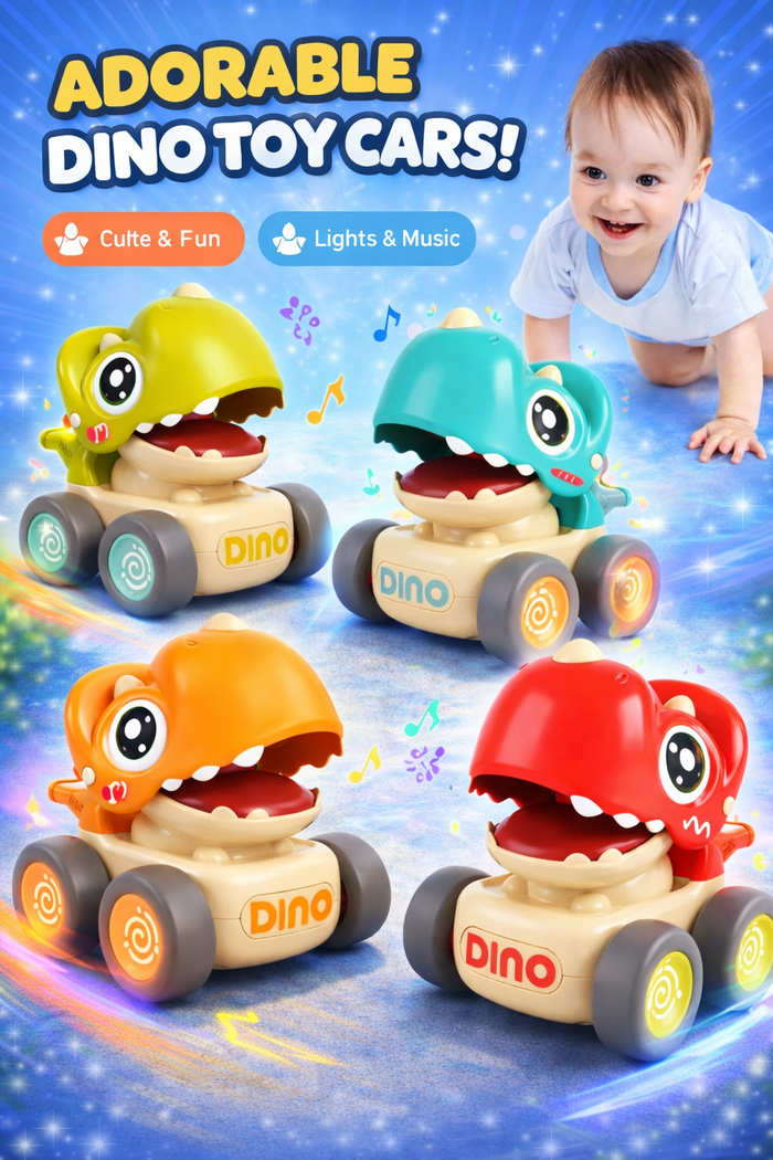 Press N Go Dino Whistle Car