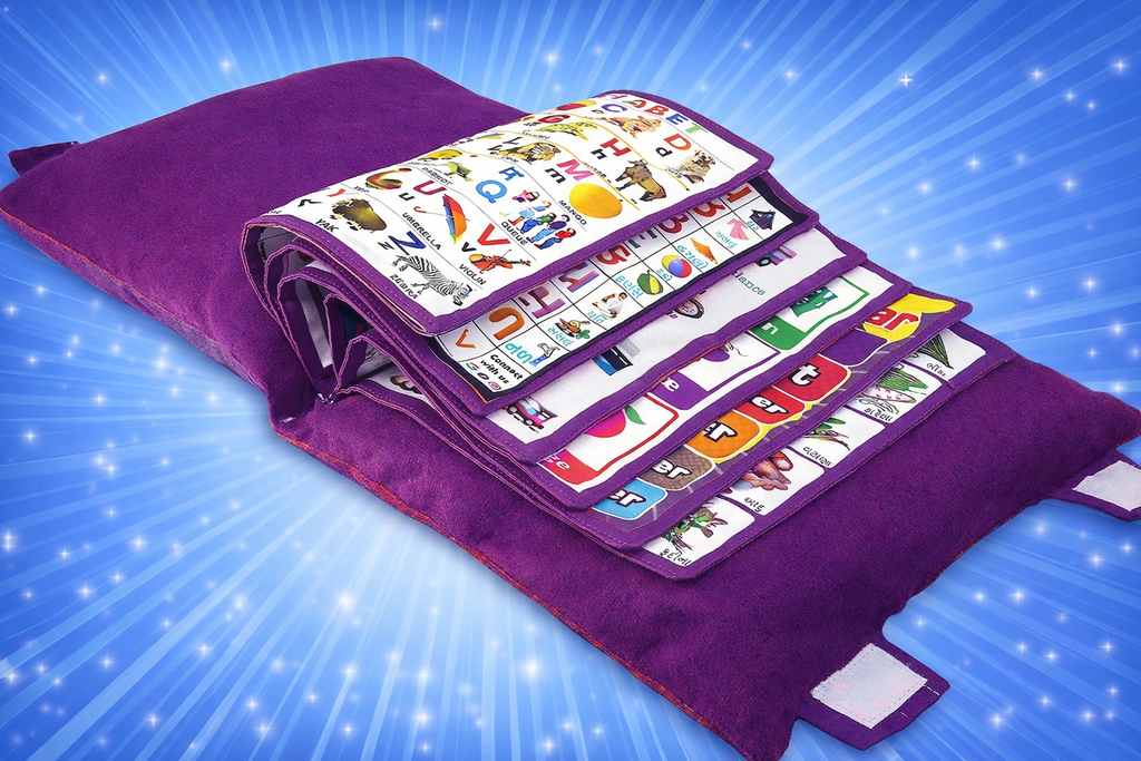 Learning Pillow Cloth Book with English and Hindi