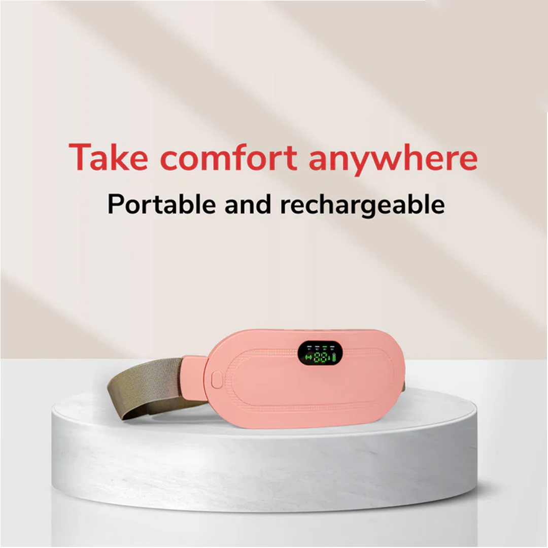 Period Cramp Relief Massager Belt  | The Ultimate Heating Pad for Period Cramps Led Display