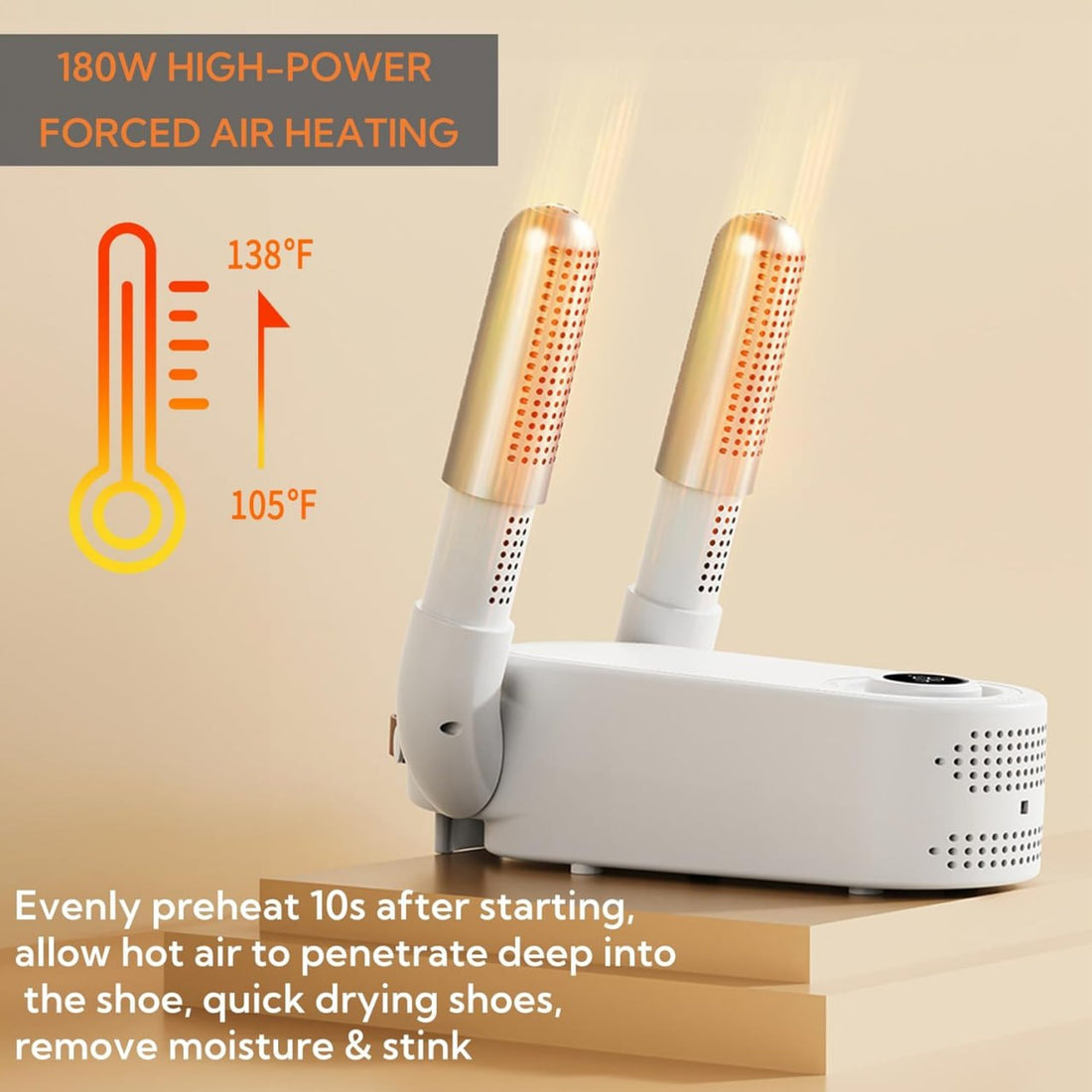 Portable & Foldable Shoe Dryer ||  Dry Wet Shoes with 360°Heat Blower | Intelligent Shoes Dryer with Four Timer | Boot Dryer