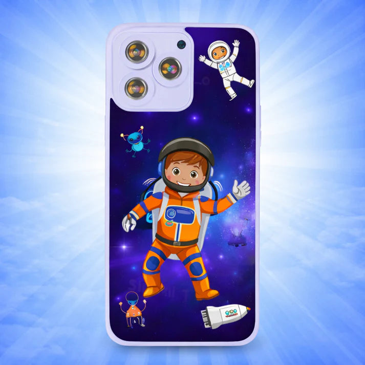 Denory Mini Explorer Talking Card Phone Toy | Screen-Free Rechargeable Learning Mobile for Kids